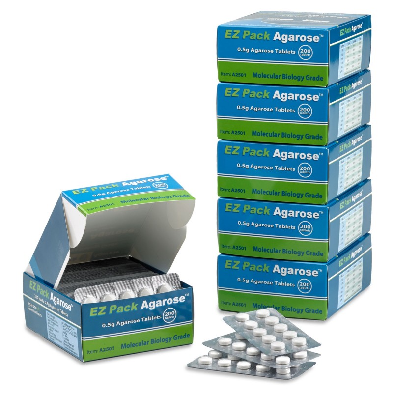 Agarosio EZ Pack in tablet. Cf 1000pz (500g) Agarosio EZ Pack in tablet. Cf 1000pz (500g)