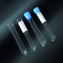 Prueba de tubos cilíndricos de 10 ml de PMMA 16x100mm para sierare