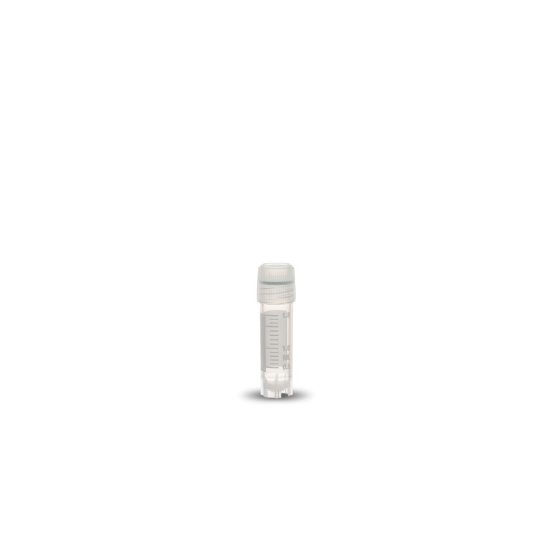 Criotubi 2ml filettatura esterna Freestanding con O-ring in silicone