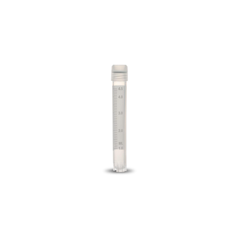 Criotubi 5ml filettatura esterna Freestanding con O-ring in silicone