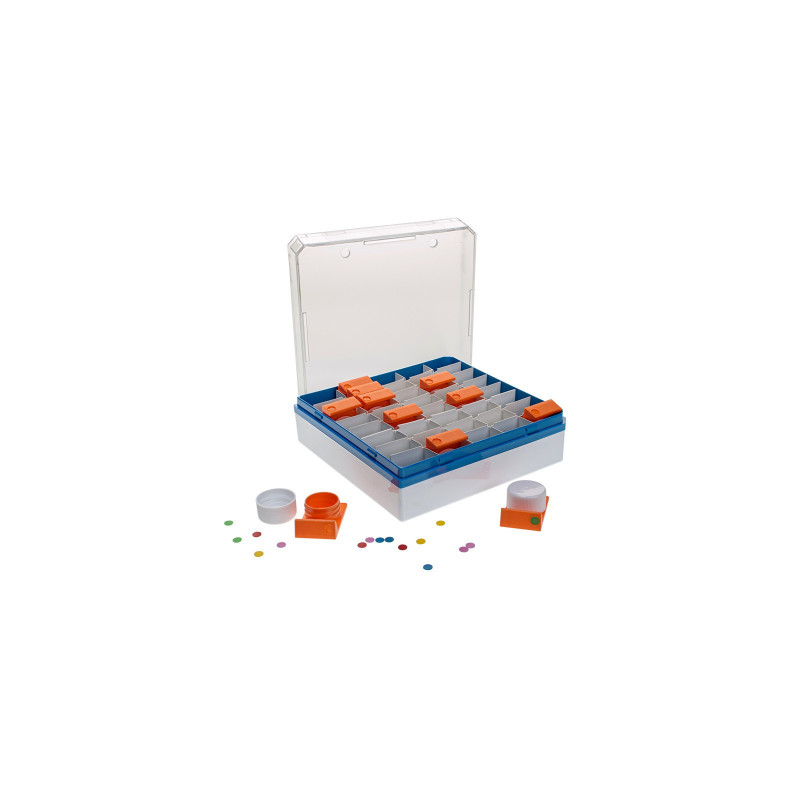 Box in PC per CryoSette a 40 posti 133x133mm idoneo per criogenia - autoclavabile-