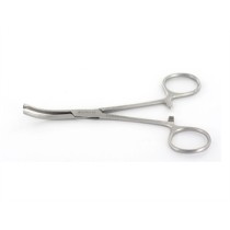 Pinza kocher - curva - 16 cm, 1x2 denti
