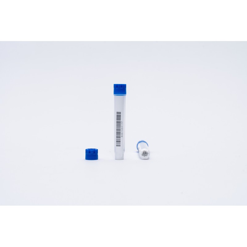 Criotubi 1.4ml filettatura esterna sterile -  barcode 2D sul fondo e laterale - 96pz