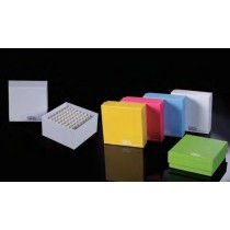 Box cartone bianco a 81 posti 130x130mm - h8cm da -196C a 121C - 1pz