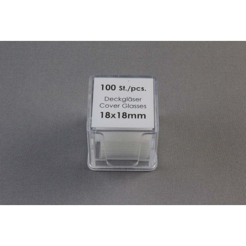 18 x 18 mm No. 1 Siliconized Cover Slides