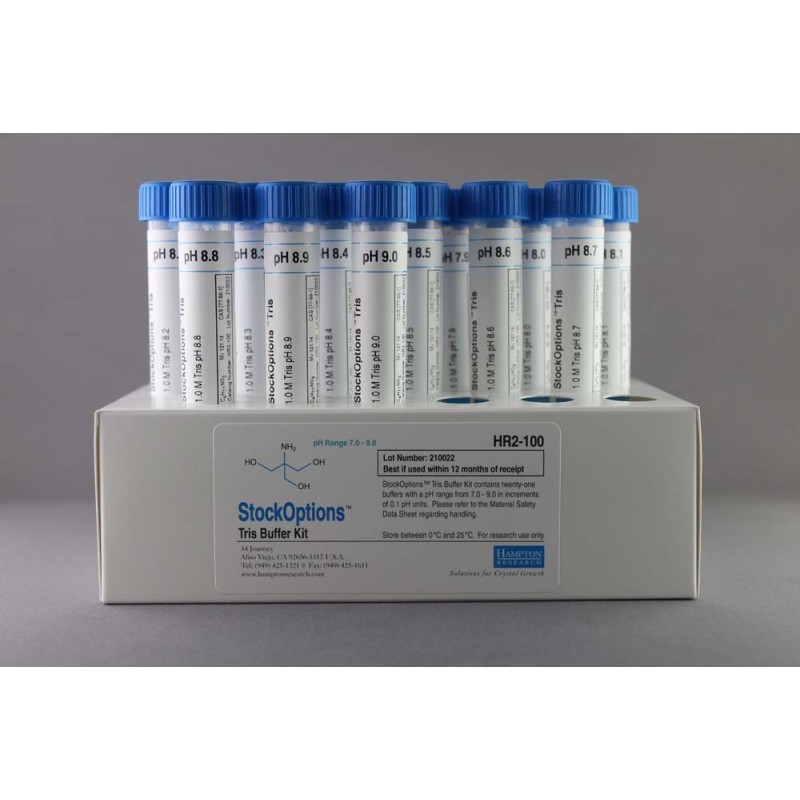 StockOptions Tris - pH 7.0 to 9.0 in 0.1 pH unit increments - 10 ml