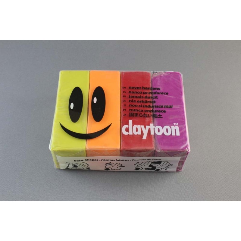 Four Color Mounting Clay (4 x 4 ounce blocks) - 16 oz