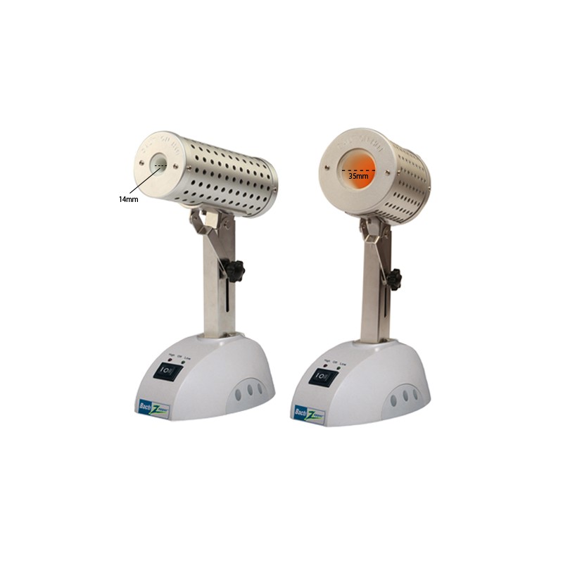 Micro-sterilizzatore BactiZapper Tilt XL a infrarosso con angolo camera inclinabile e diametro largo