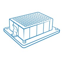 Blocco B-2BBI per una micropiastra a pozzetto SSI Bio - Cat.No. 703B00, 713B00