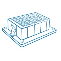 Blocco B-2PO per una micropiastra a pozzetto PlateOne 96/2000 µl - Cat.No. S1896-2000