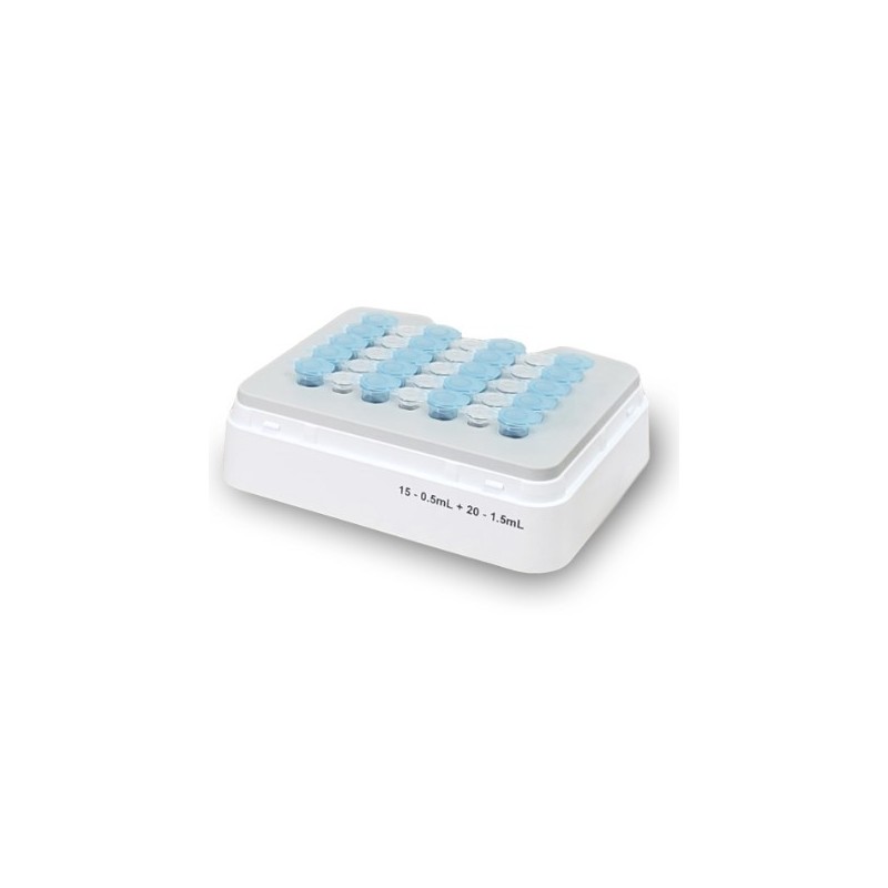 Blocco 15x0.5ml e 20x1.5ml combinato per Thermoshaker MultiTherm Touch