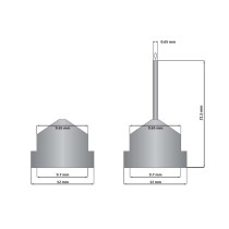 CrystalCap ALS HT, 0.25-0.05 mm - 30/pk