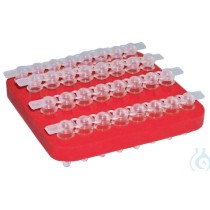 Rack galleggiante per 4 strip PCR da 8