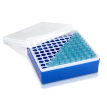 copy of Rack in PP a 96 posti per piastre strip e microtubi PCR. Utilizzabile con Combi-box T327