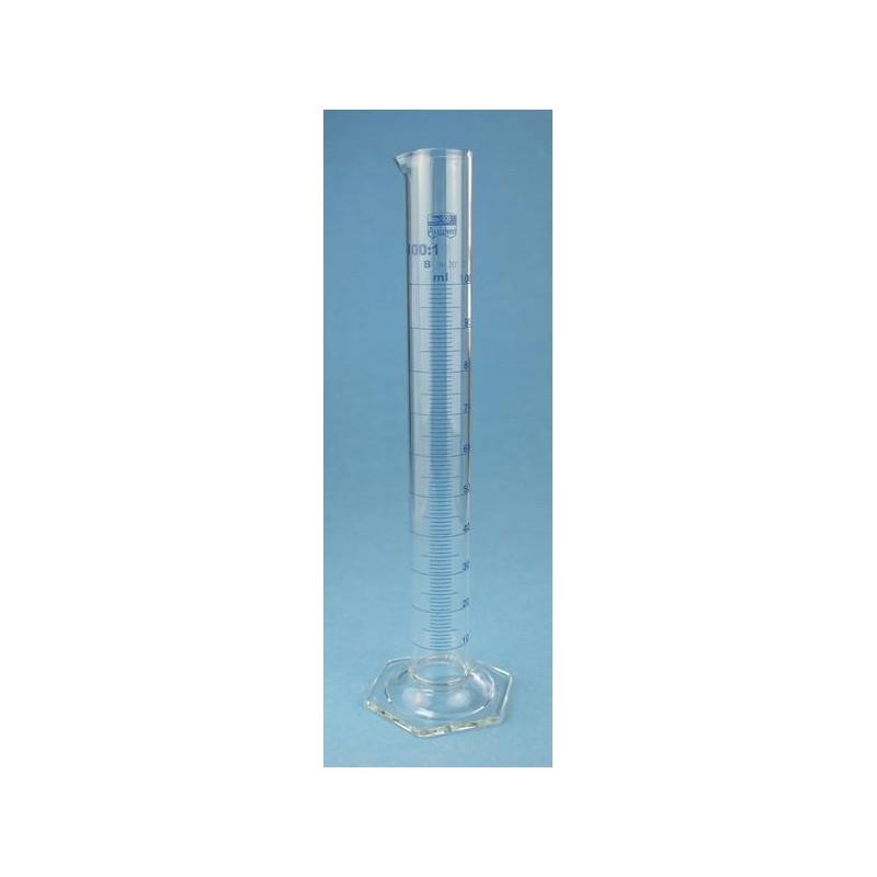 Cilindro 10/2000 ml Duran base esagonale forma alta