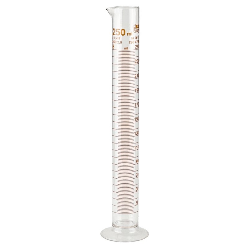 Cilindro tipo standard a forma allungata in DURAN/ vetro borosilicato 3.3