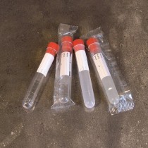 Prueba de tubos cilíndricos t/tornillo de 20 ml en PS 16x150mm