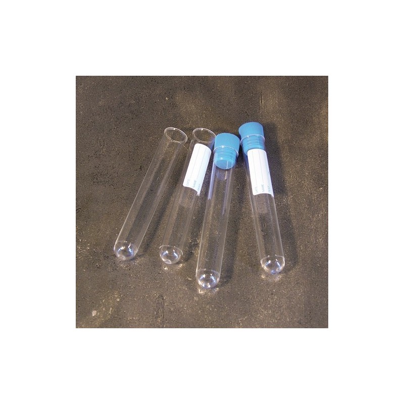 Test tubes cylindrical t/screw-20ml in PS 16x150mm