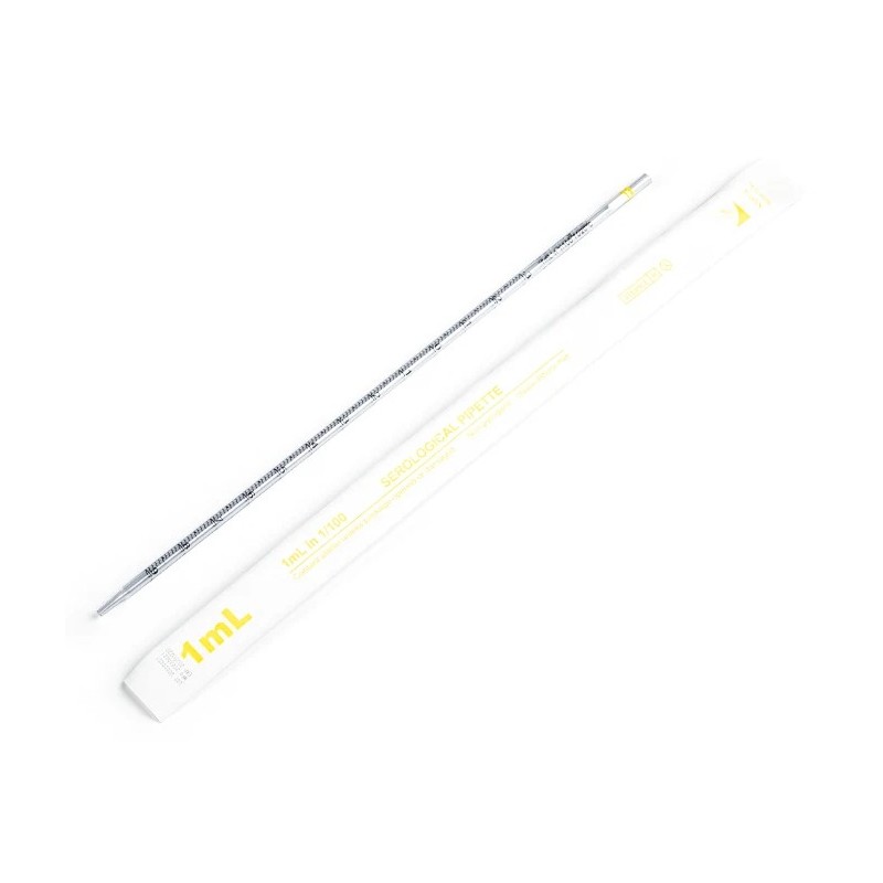 Pipette sierologiche 1ml Actares® pre-sterili gialle