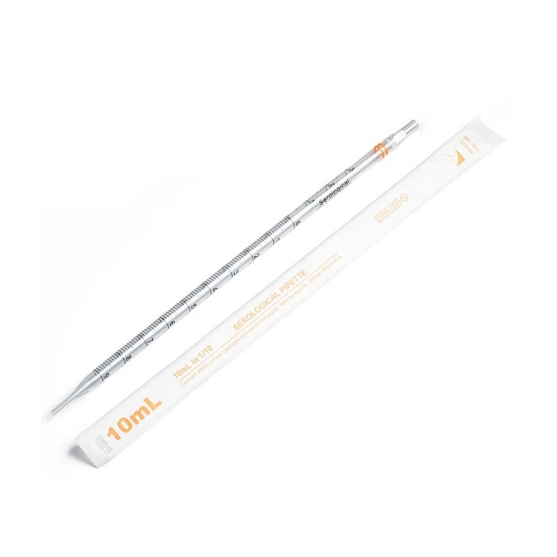 Pipette sierologiche 10ml Actares® pre-sterili arancione