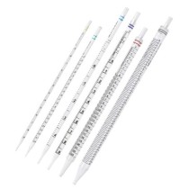 Pipette sierologiche 5ml corte 230mm sterili blu