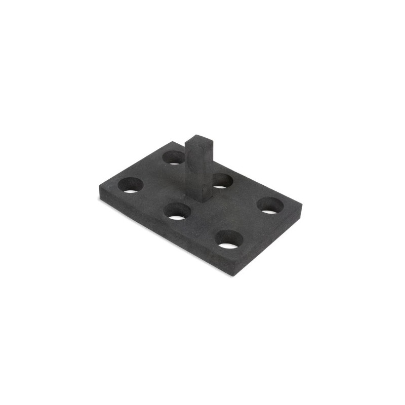 Rack galleggiante in schiuma 6 posti Ø20mm - Nero