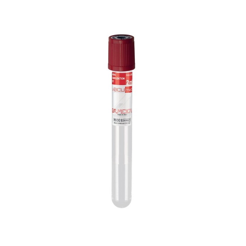 Vacumed 13x100mm "VST" virus stabilization tube con 2ml di tampone fosfato in soluzione salina