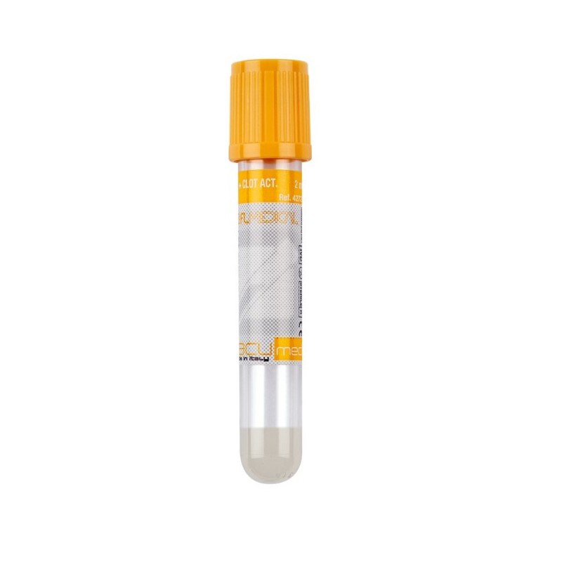 Vacumed 13x100mm con Gel Separatore + Attivatore di Coagulazione x 5ml di sangue