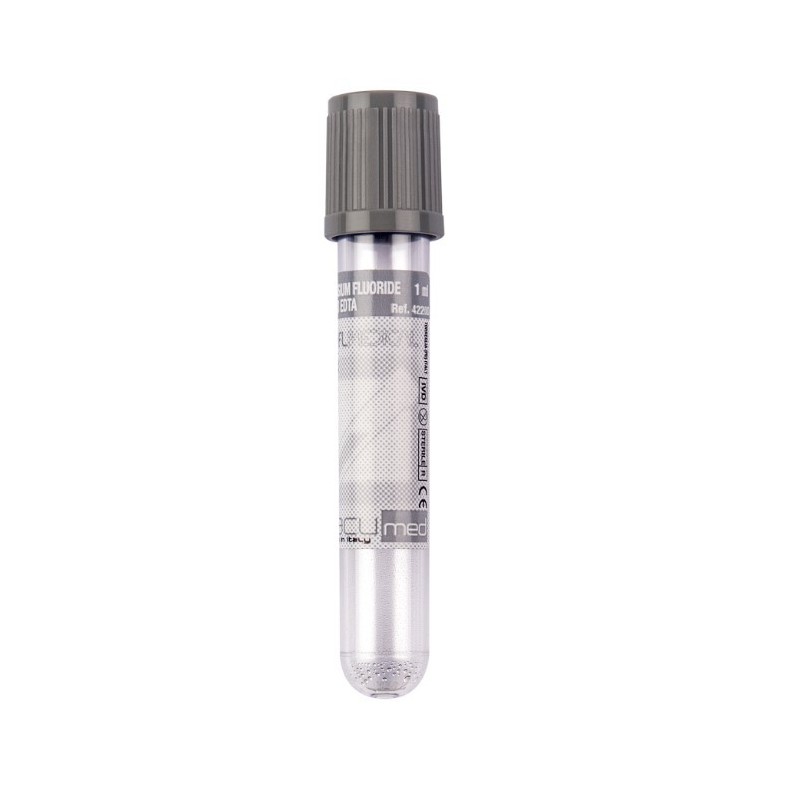 Vacumed 13x75mm con Potassio Fluoruro x 1ml di sangue