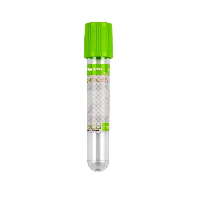 Vacumed 13x75mm con Sodio Eparina x 3ml di sangue