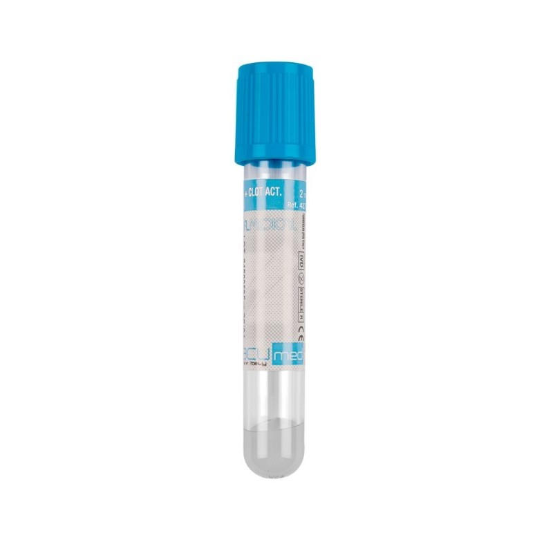 Vacumed Plus 13x100mm con Gel Separatore + Attivatore di Coagulazione x 5ml di sangue