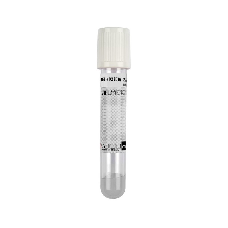 Vacumed Plus 13x75mm con Gel Separatore + K2 EDTA x 3ml di sangue
