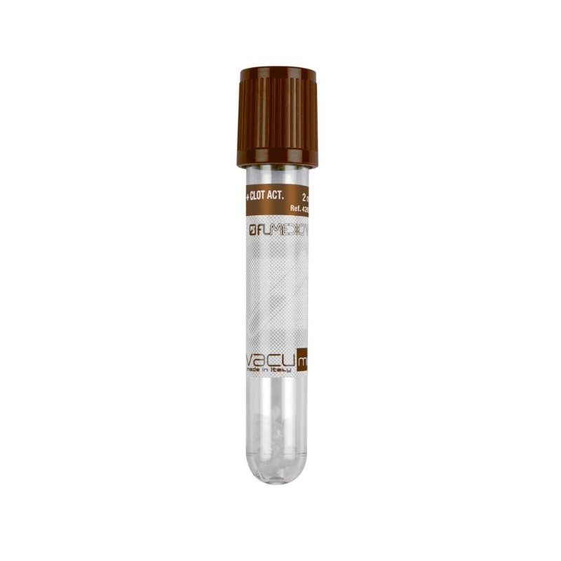 Vacumed Plus 13x75mm con Granuli Separatori + Attivatore di Coagulazione x 2ml di sangue