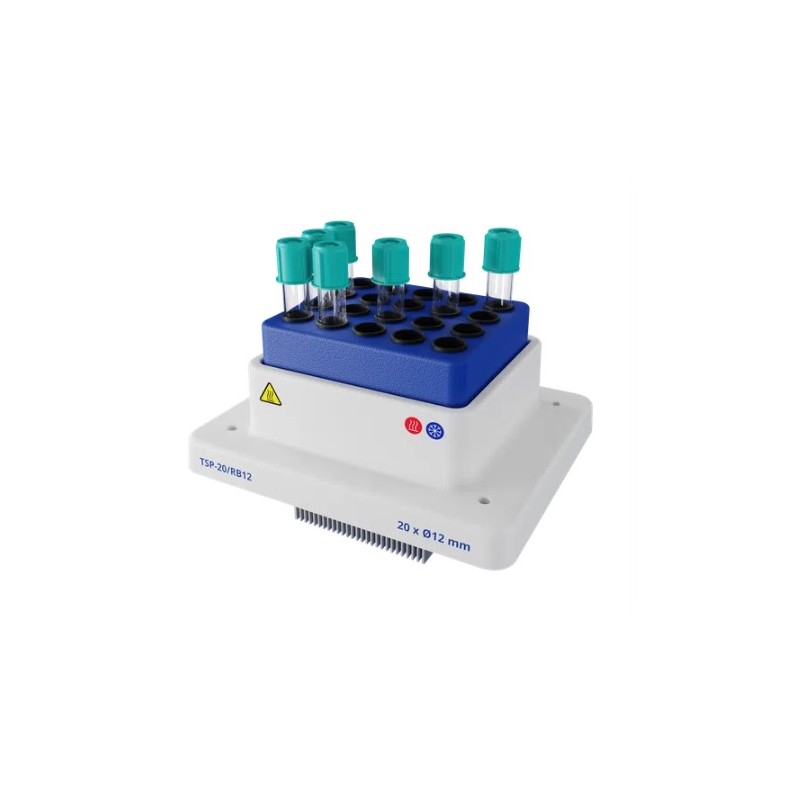 Blocco TSP-20/RB12, per 20 provette a f/tondo da ø12 mm