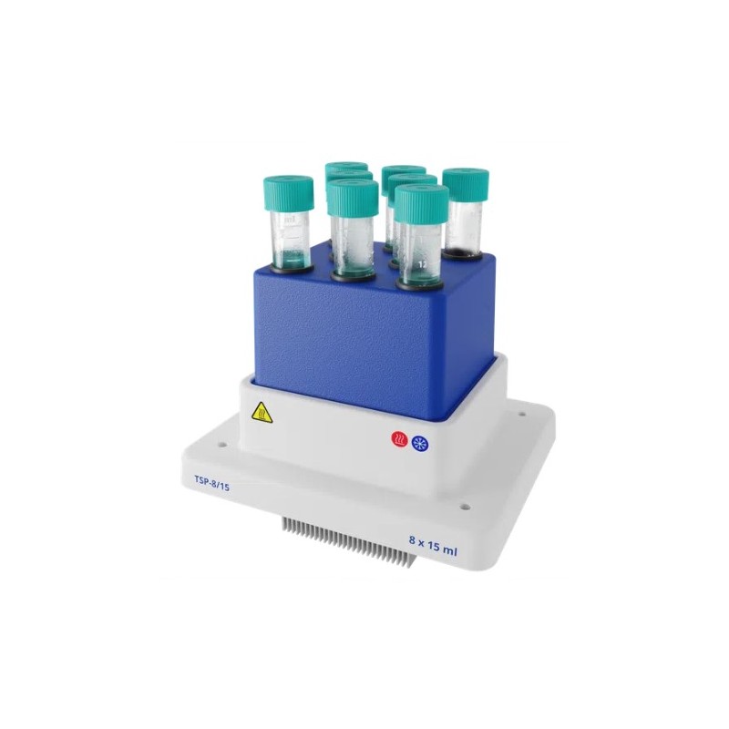 Blocco TSP-8/5, per 8 provette coniche da 5 ml