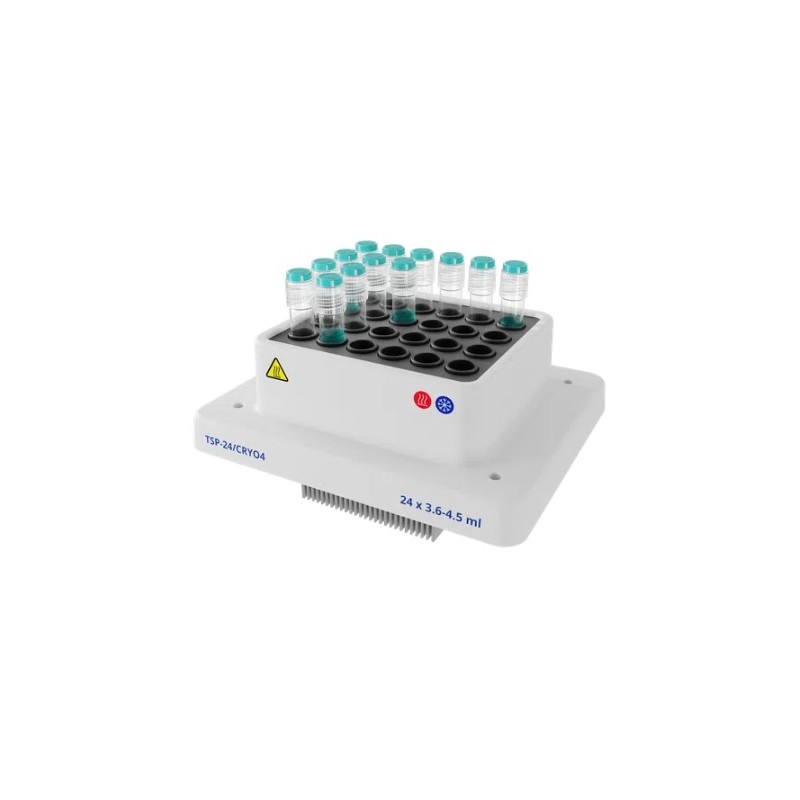 Blocco TSP-24/CRYO4, per 24 criotubi da 3,6–4,5 ml