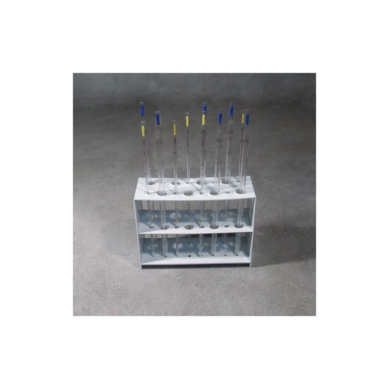 Support de Support pour 20 microtubes sur 2 niveaux avec sièges numérotés. 2 pièces 