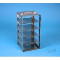 Colonna inox per alloggiare 4 Cryoboxes alte 50mm. Altezza totale 226mm. 