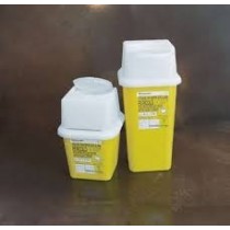 Conteneur de recueillir des seringues, vacutainer, et plus encore. Volume de 4 litres. Dim. 165x165x230mm. 1 pièce 