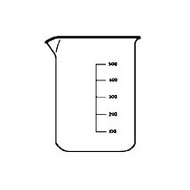 Beakers in vetro borosilicato forma alta 3.3