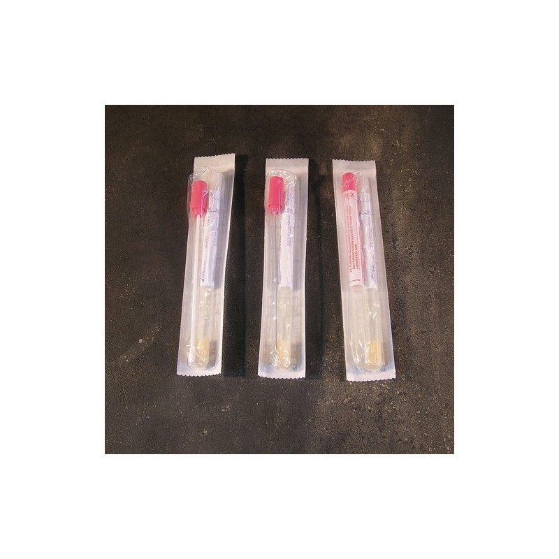 Sterile swabs with AMIES media without charcoal, rod, plastic