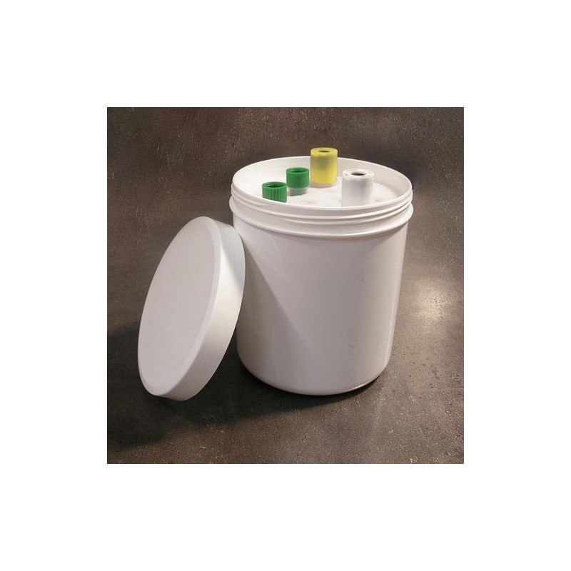 Cylindrical container for tubes