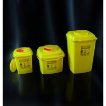 Behälter für die mülltrennung und scharfen PP-10 lt. quadratische form mit aufhängevorrichtung warenkorb-Cf.30pcs
