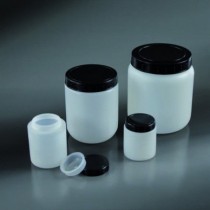 jars, cylindrical with screw cap EC 2000 ml with cap and stopper non-assembled