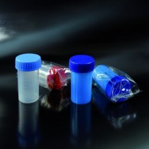 les récipients pour échantillons biologiques, non stérile, CE 60 ml 35x70 PP bouchon à vis, diplômé