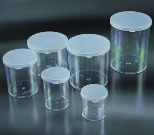 contenitori trasparenti per BIOPSIE con tappo a pressione CE Ø 39x52 mm da  50 ml