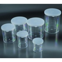 récipients transparents pour les BIOPSIES, avec la pression du cap EC Ø 51x60 mm, 100 ml