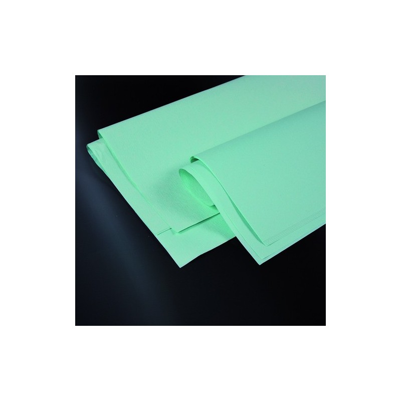 papel crepé para la esterilización de color verde oscuro. 60x60 cm