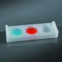 vaschetta per saggi colorimetrici in polietilene a 3 celle