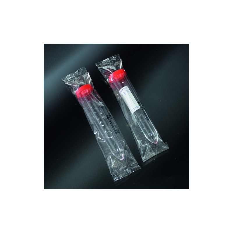 test tubes for urine sterile PS 17x105 with cap and label - wrapping single test tubes for urine sterile PS 17x105 with cap and label - wrapping single